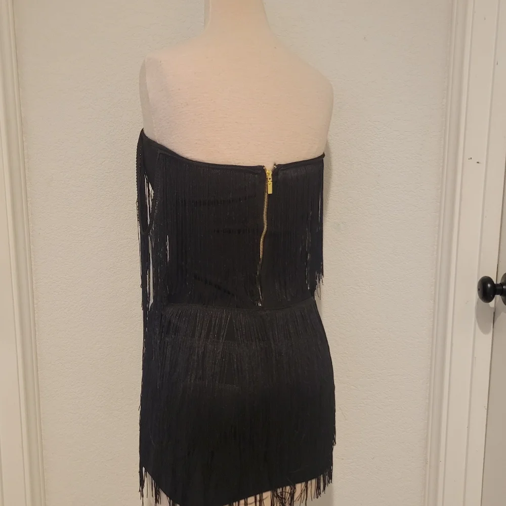 Boutique Fringe Mini Dress - Picture 3 of 5